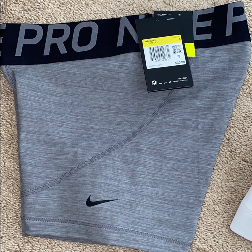 Nike grey workout shorts